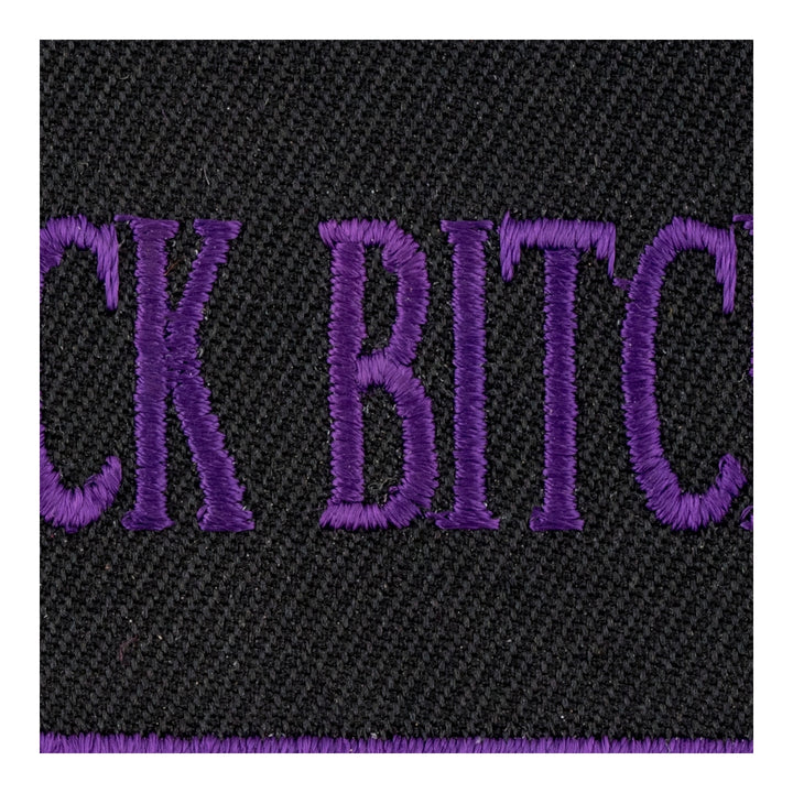 Bad Ass Black Bitch Purple Patch, Ladies Patches — detail view 2