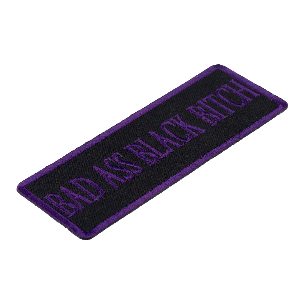 Bad Ass Black Bitch Purple Patch, Ladies Patches — detail view 1
