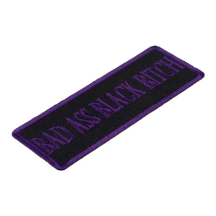 Bad Ass Black Bitch Purple Patch, Ladies Patches — detail view 1