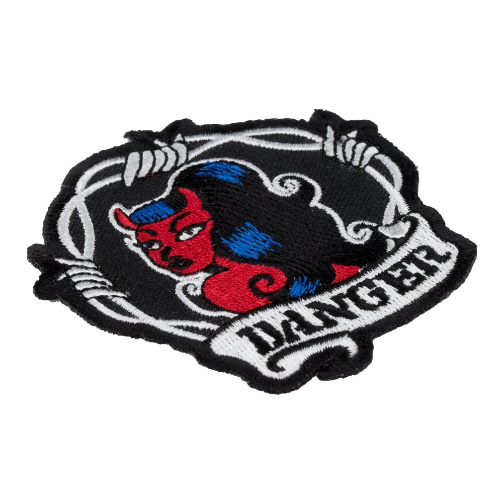 Danger Sexy Devil Girl Patch, Ladies Patches — detail view 1