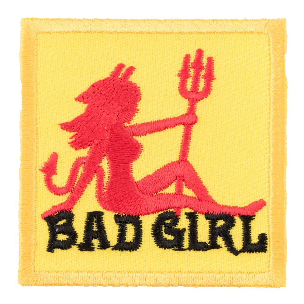 Bad Girl Red & Yellow Devil Patch, Ladies Patches — product image