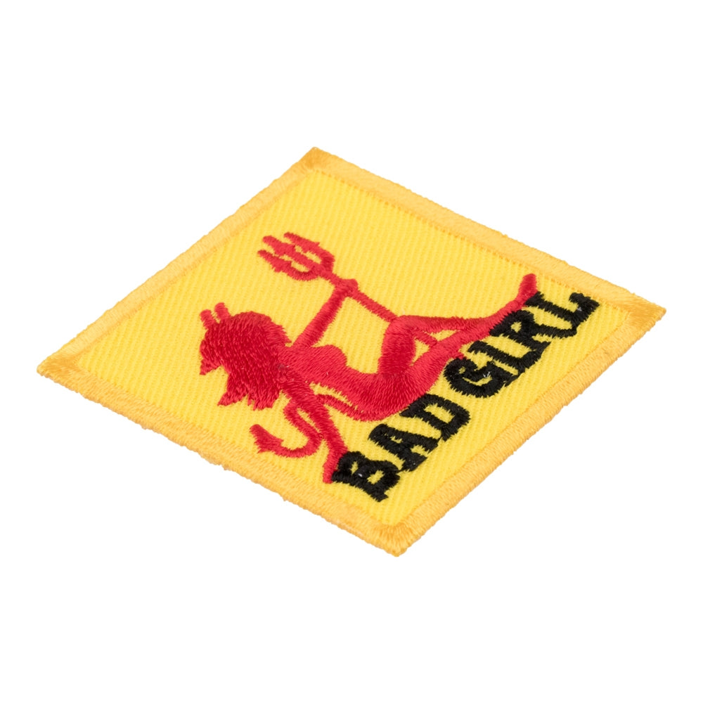 Bad Girl Red & Yellow Devil Patch, Ladies Patches — detail view 1