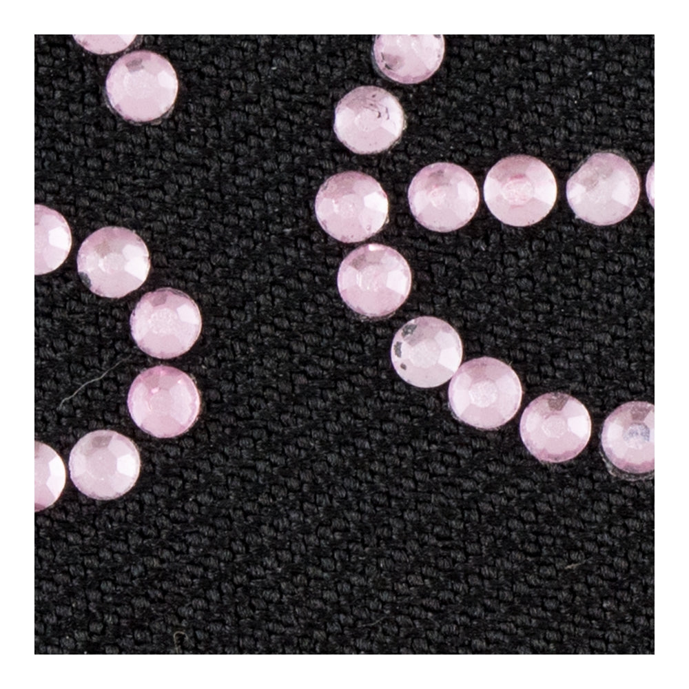 Sexy Pink &amp; Black Rhinestone Patch, Ladies Bling Patches — detail view 1