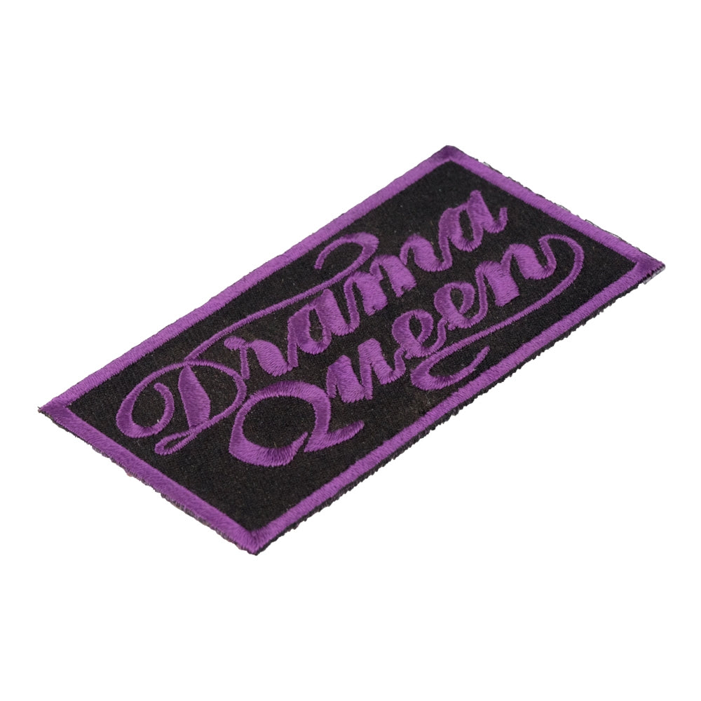 Drama Queen Purple & Black Patch, Ladies Patches — detail view 1
