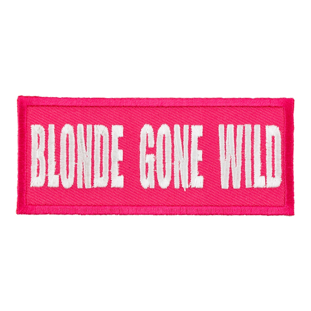 Blonde Gone Wild Pink &amp; White Patch, Ladies Patches — product image