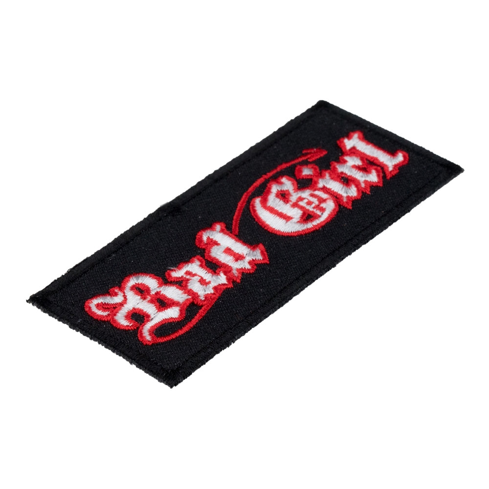 Bad Girl Devil Old English Patch, Ladies Devil Patches — detail view 1
