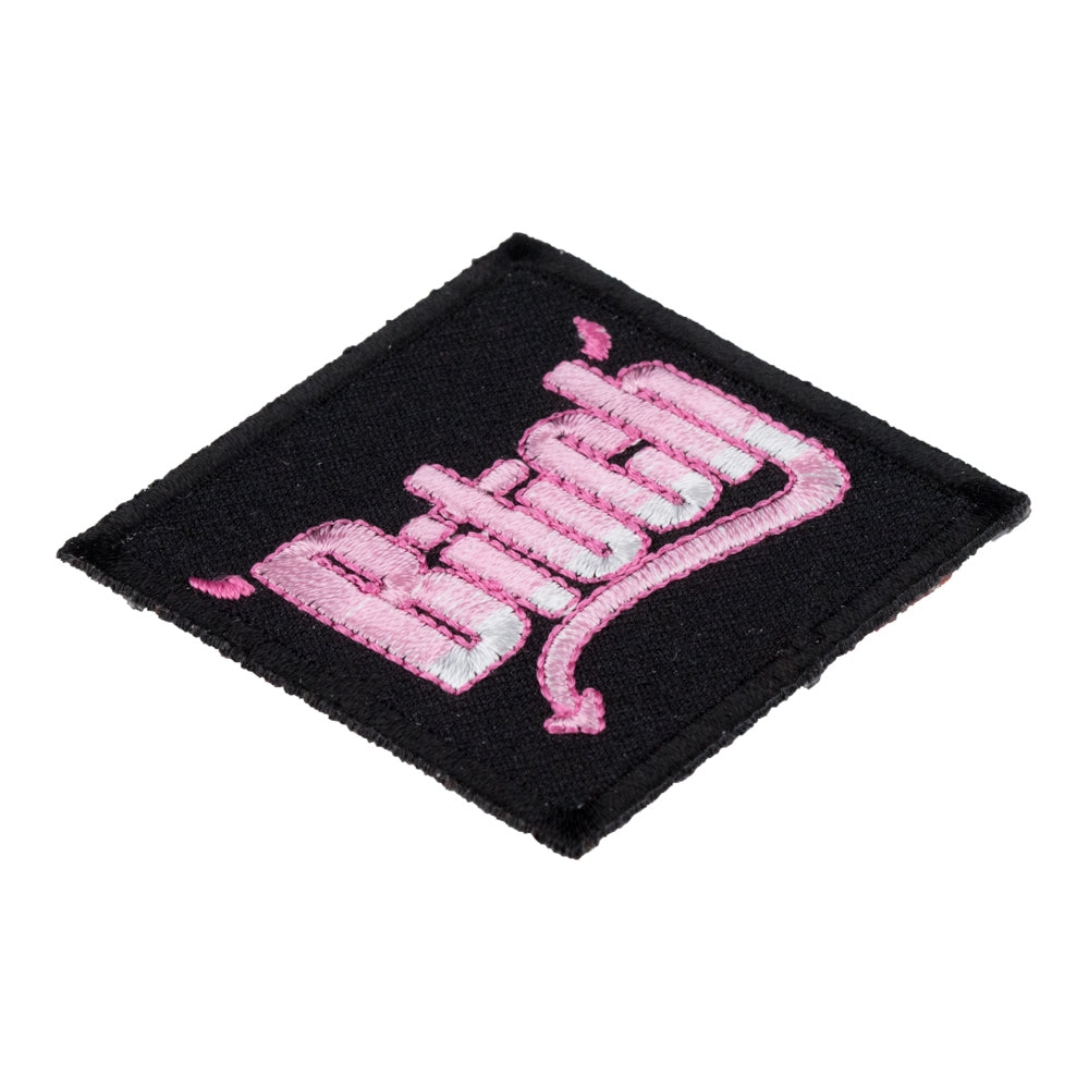 Bitch Pink Devil Horns Patch, Ladies Devil Patches — detail view 1
