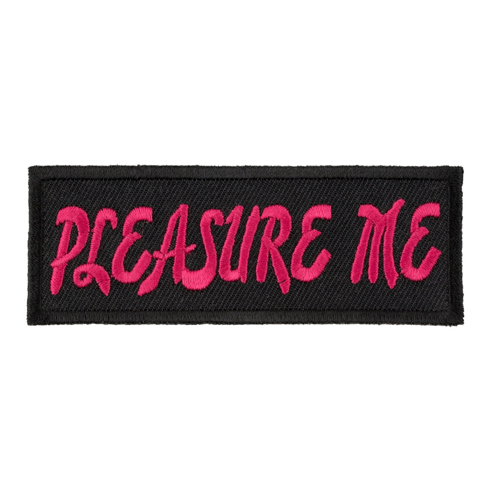 Pleasure Me Pink &amp; Black Patch, Ladies Patches — product image