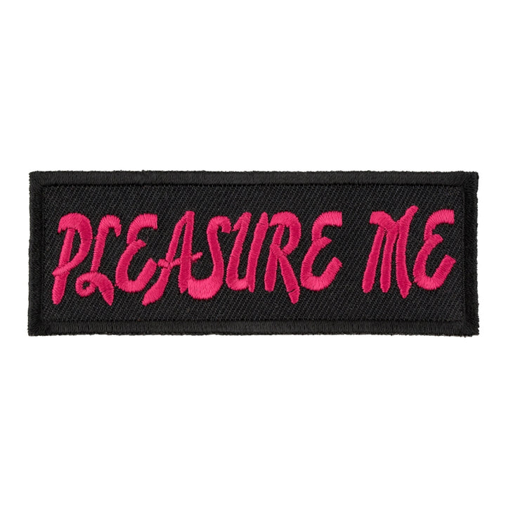Pleasure Me Pink &amp; Black Patch, Ladies Patches — product image
