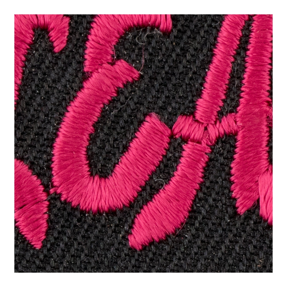 Pleasure Me Pink &amp; Black Patch, Ladies Patches — detail view 2