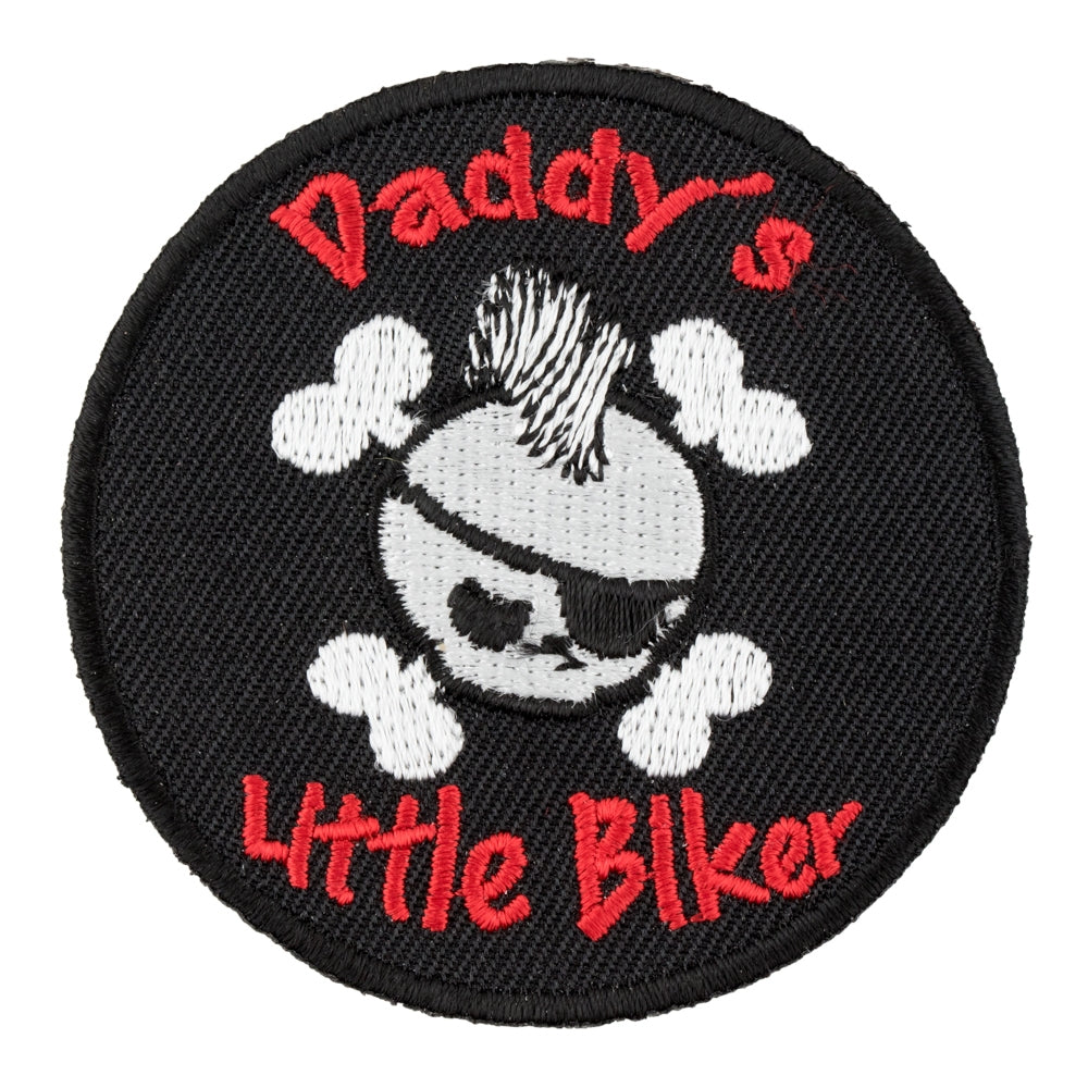 Daddy's Little Biker Skull Patch, Kid's Biker Patches — product image