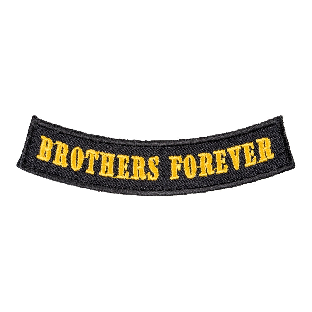 Brothers Forever Gold Rocker Patch, Small Size — product image