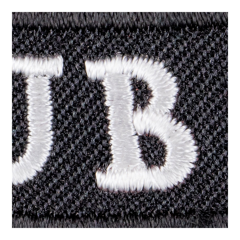 No Club Black &amp; White Rocker Patch, Small Size — detail view 2