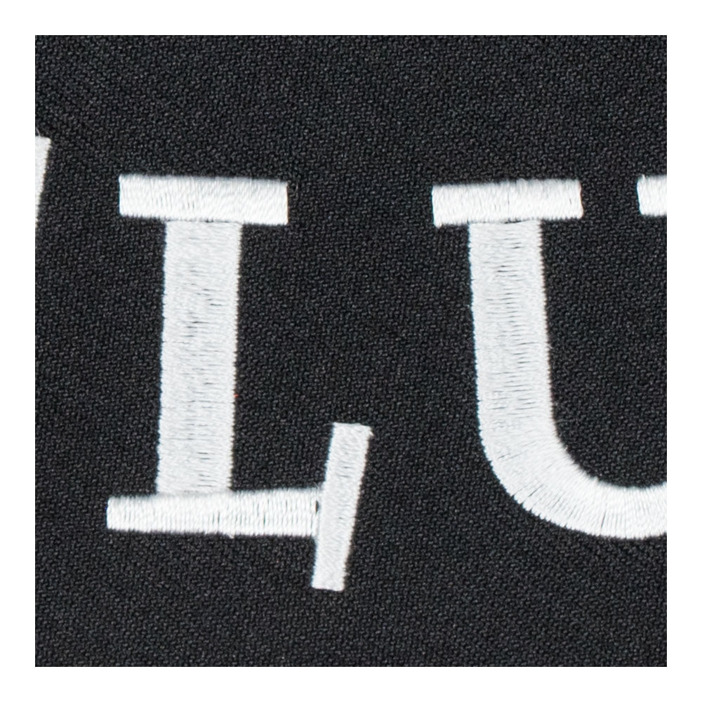 No Club Black &amp; White Rocker Patch, Large Size — detail view 2