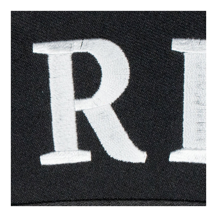 Retired Black &amp; White Top Rocker Patch, Large Size — detail view 2