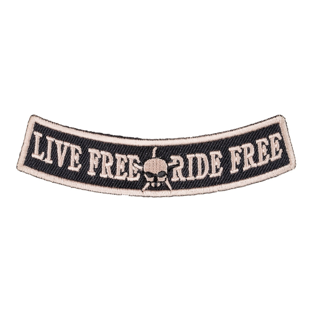 Live Free Ride Free Rocker Patch, Small Size — product image