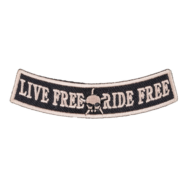 Live Free Ride Free Rocker Patch, Small Size — product image