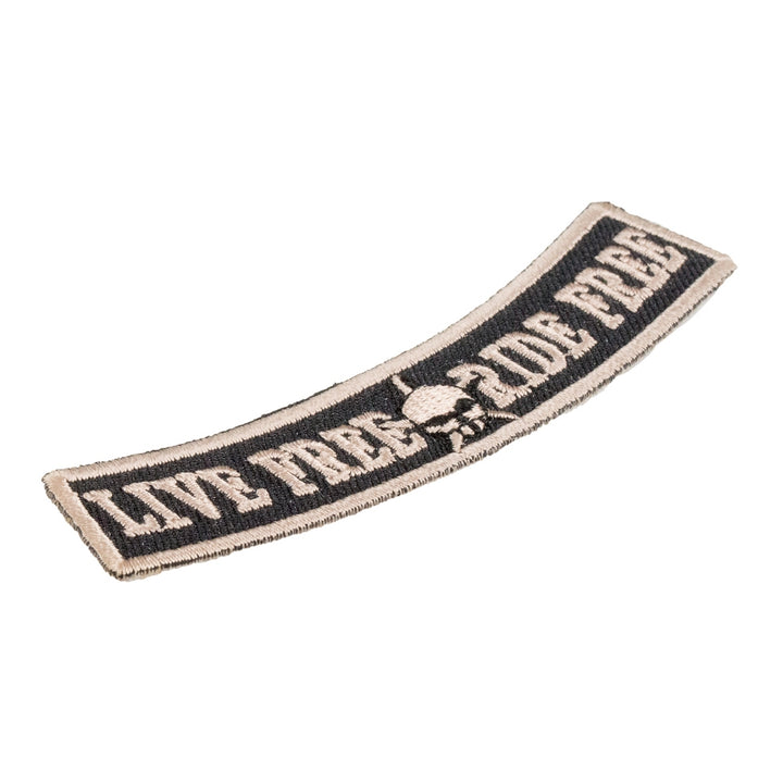 Live Free Ride Free Rocker Patch, Small Size — detail view 1