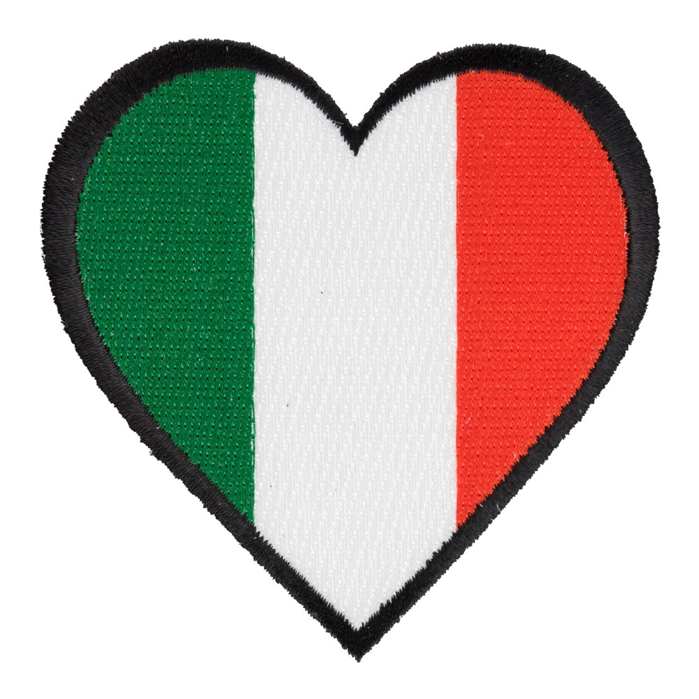 Irish Flag Heart Shaped Patch, Irish Pride Patches — product image