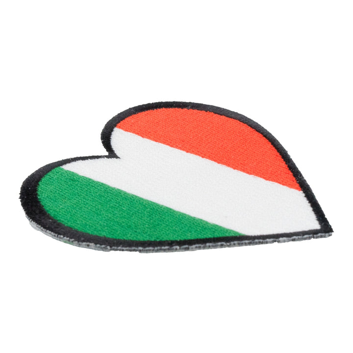 Irish Flag Heart Shaped Patch, Irish Pride Patches — detail view 1