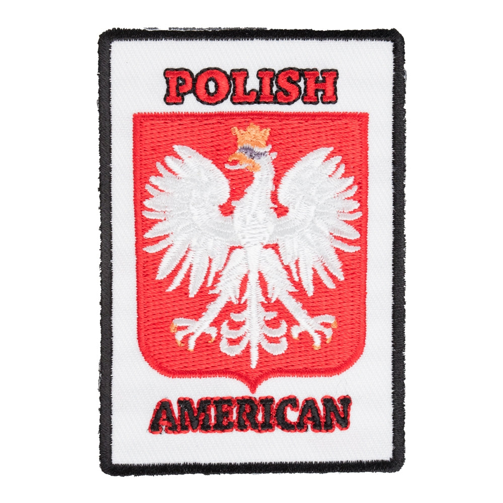 Polish-American Crest Patch, Polish Flag Patches — product image