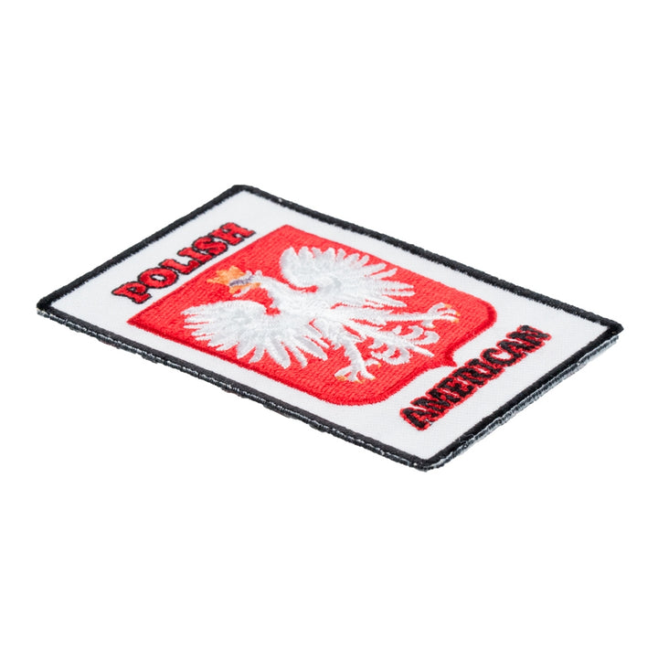Polish-American Crest Patch, Polish Flag Patches — detail view 1
