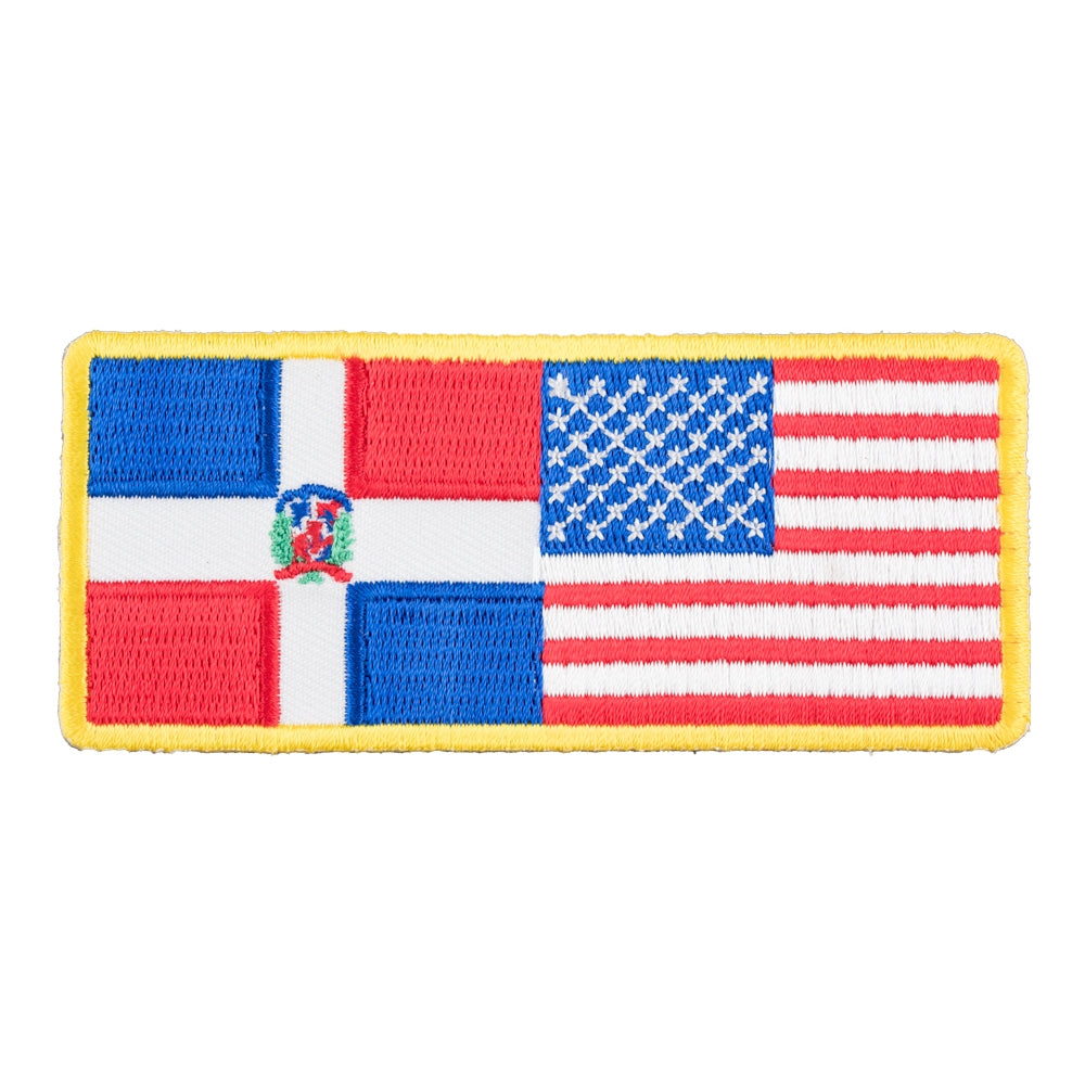 American & Dominican Republic Flag Patch, U.S. Flag Patches — product image
