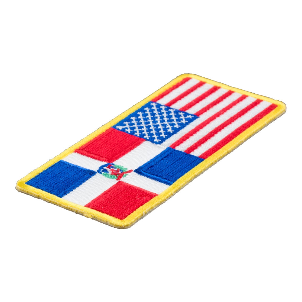 American &amp; Dominican Republic Flag Patch, U.S. Flag Patches — detail view 2