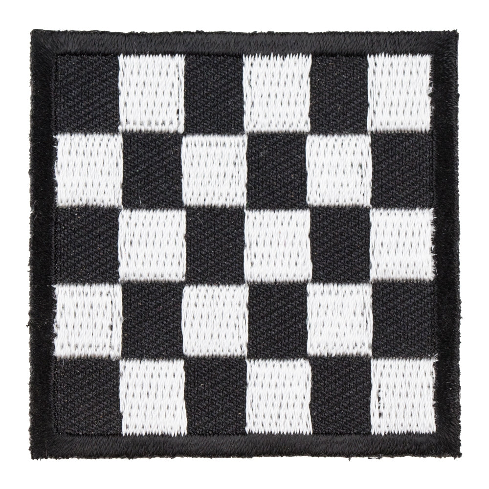Square Checkered Flag Patch, Motorcycle Racing Patches — product image