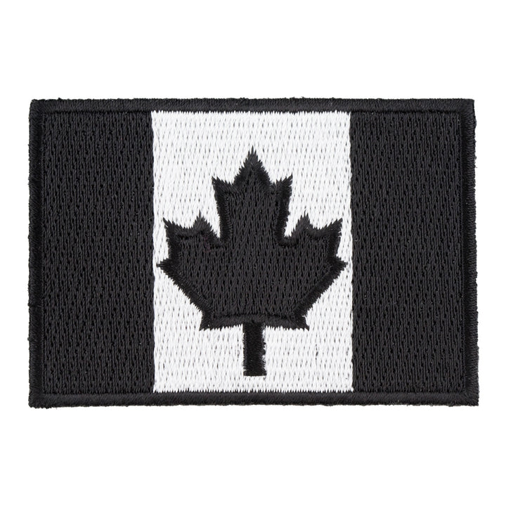Canada Flag Black &amp; White Patch, Canadian Patches — product image