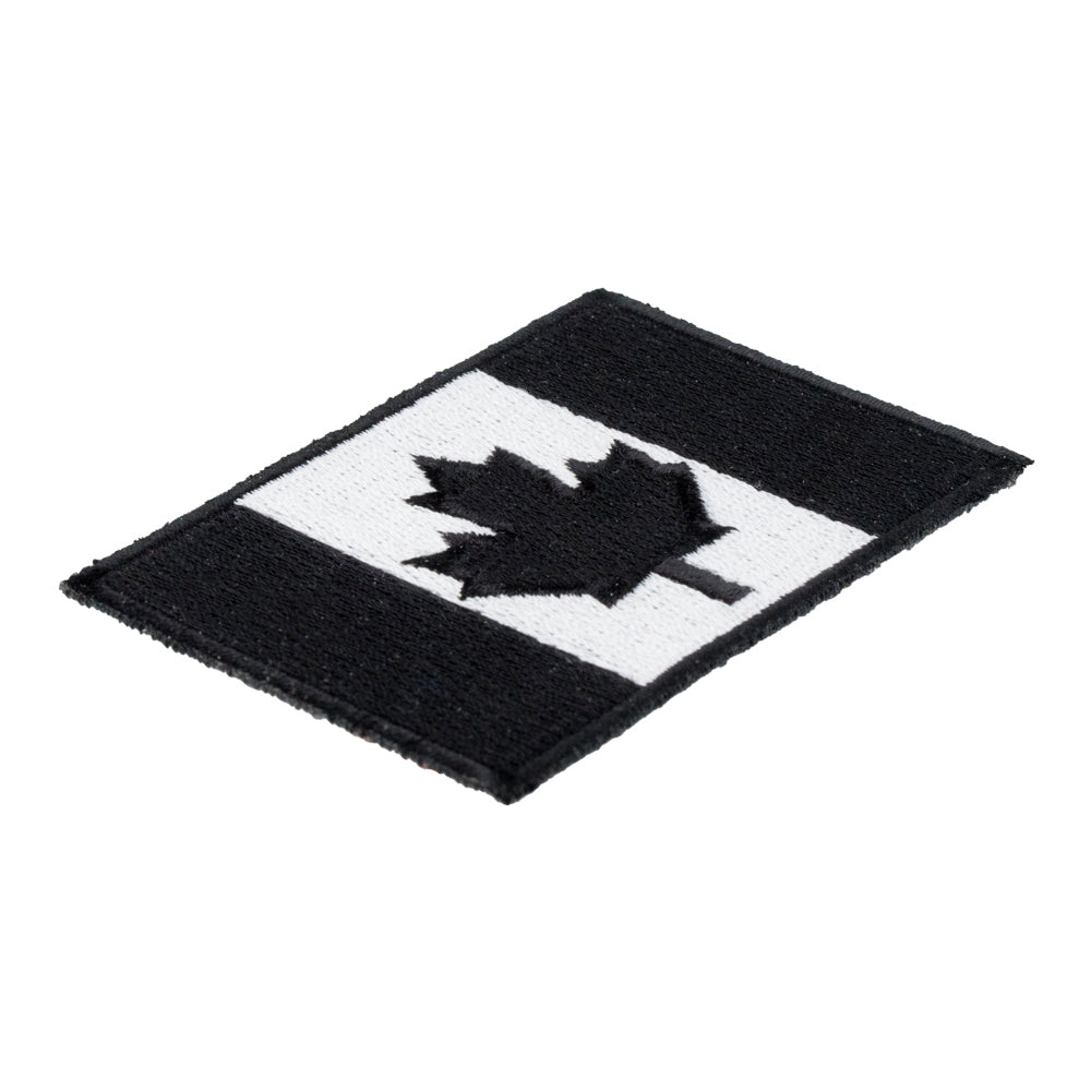 Canada Flag Black &amp; White Patch, Canadian Patches — detail view 1