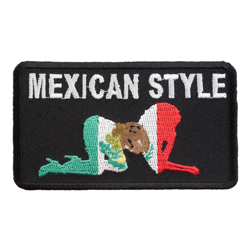 Mexican Style All Fours Flag Patch, Mexican Pride Patches — product image