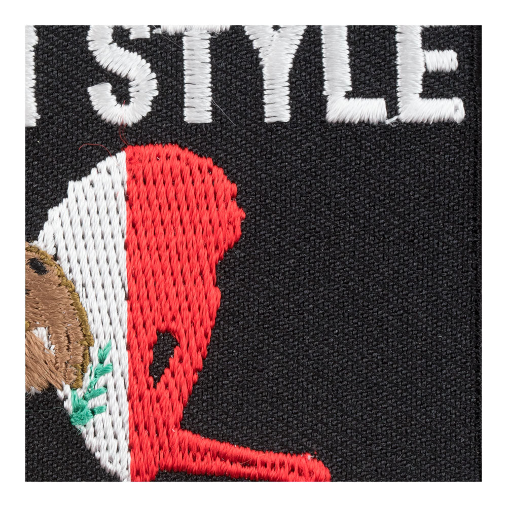 Mexican Style All Fours Flag Patch, Mexican Pride Patches — detail view 1