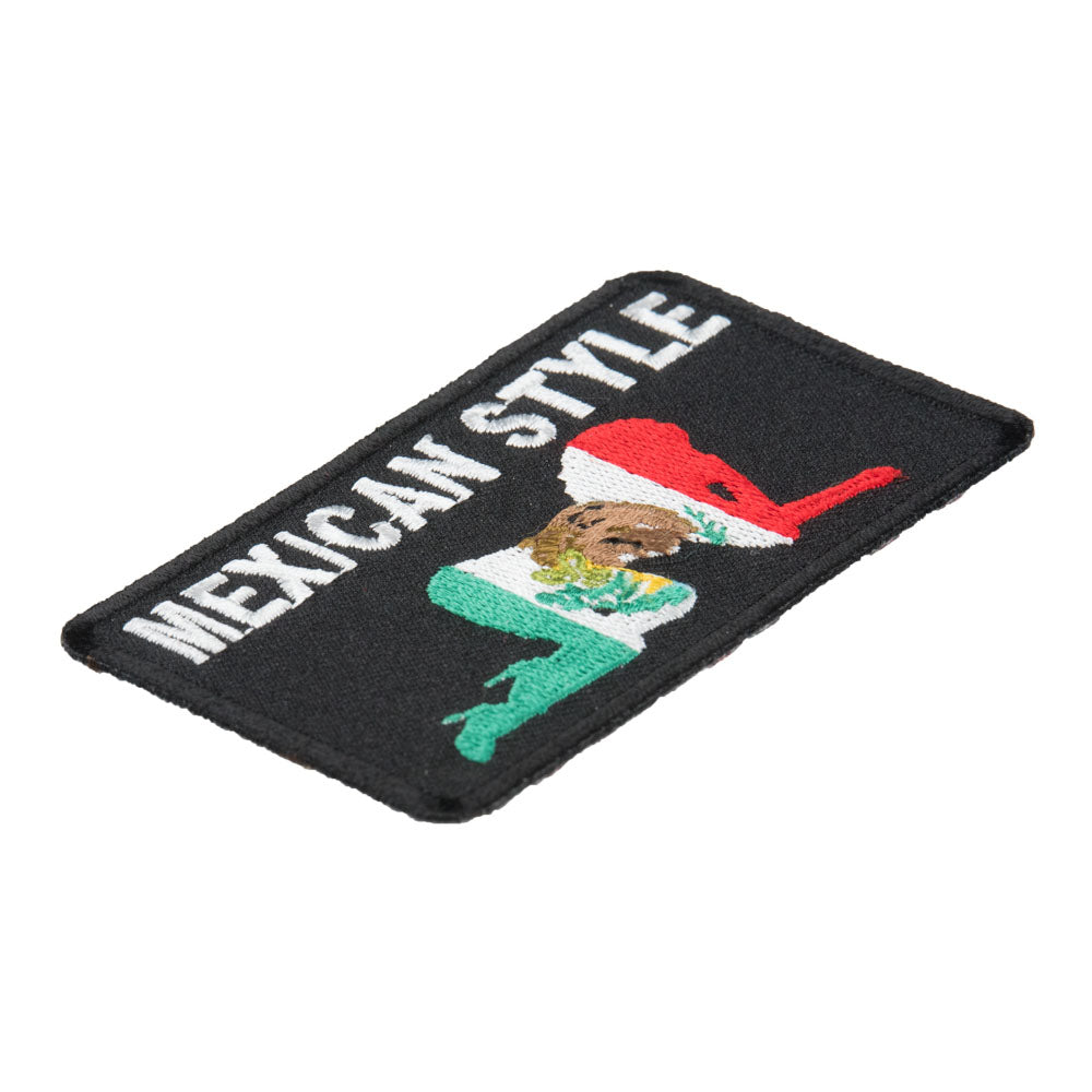 Mexican Style All Fours Flag Patch, Mexican Pride Patches — detail view 2
