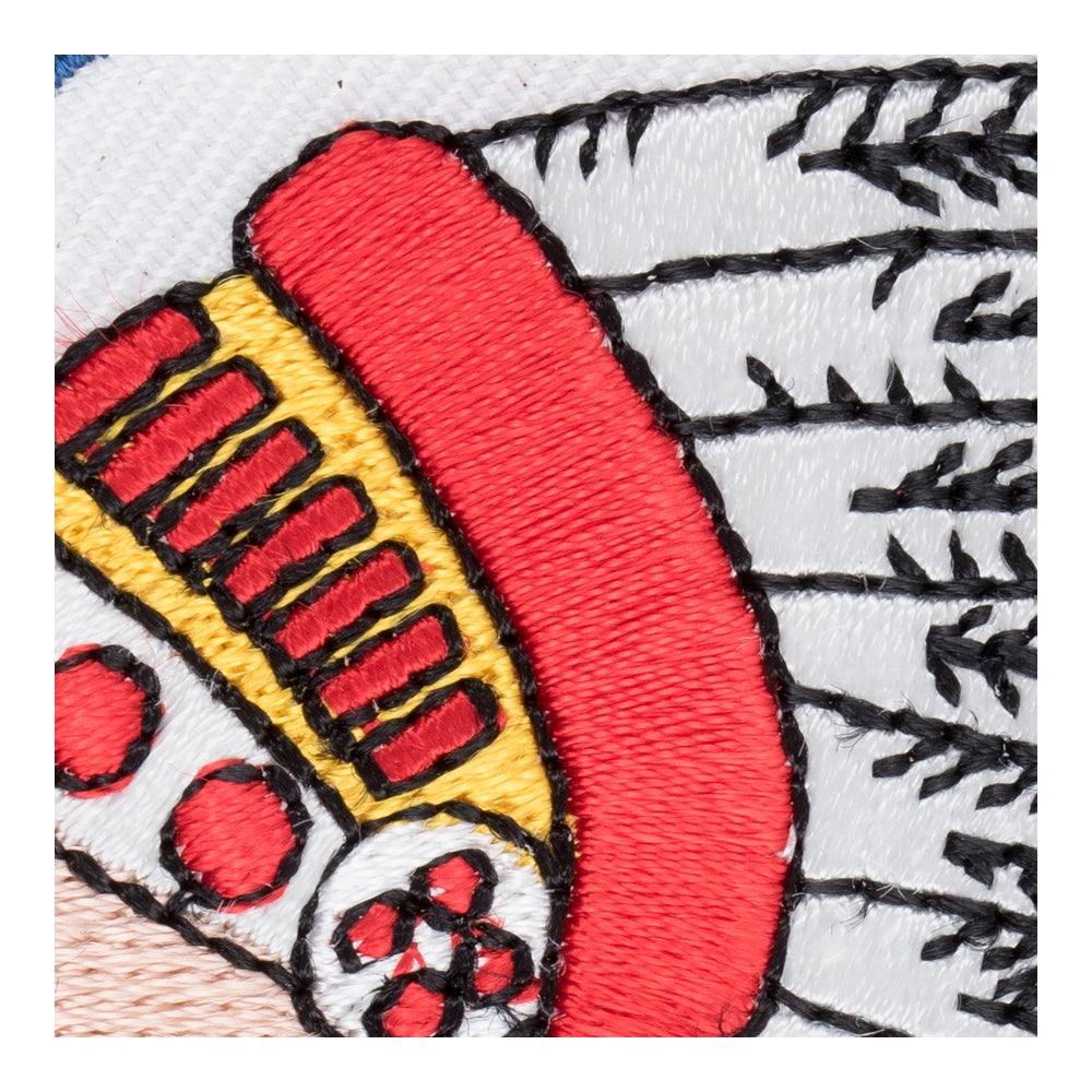 Indian Chief Headdress Patch, Native American Patches — detail view 1