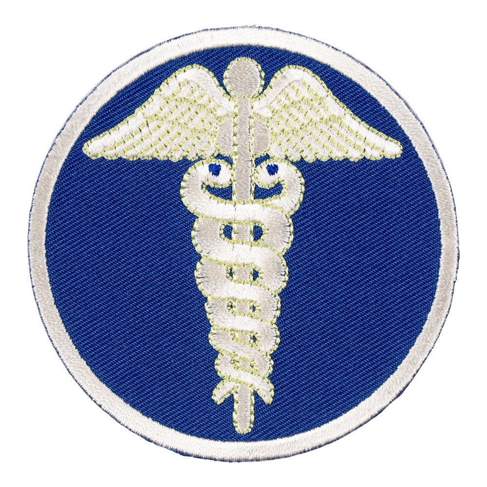 Blue Caduceus Symbol of Medicine Patch, Medical Patches — product image