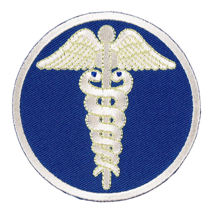 Blue Caduceus Symbol of Medicine Patch, Medical Patches — product image
