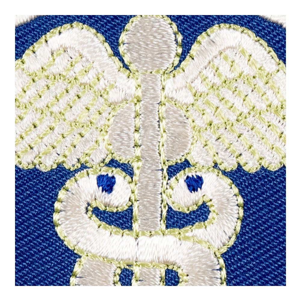 Blue Caduceus Symbol of Medicine Patch, Medical Patches — detail view 2