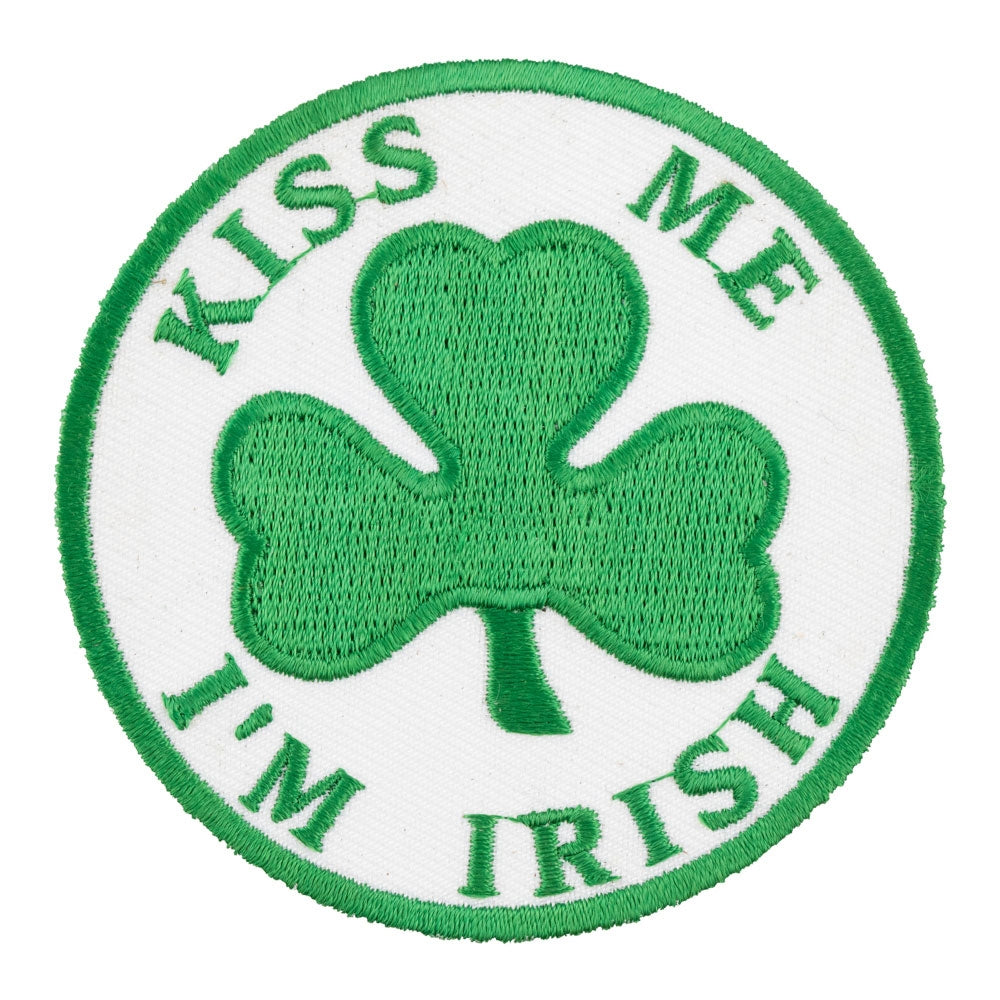 Kiss Me Irish Shamrock Patch, Irish Shamrock Patches — product image