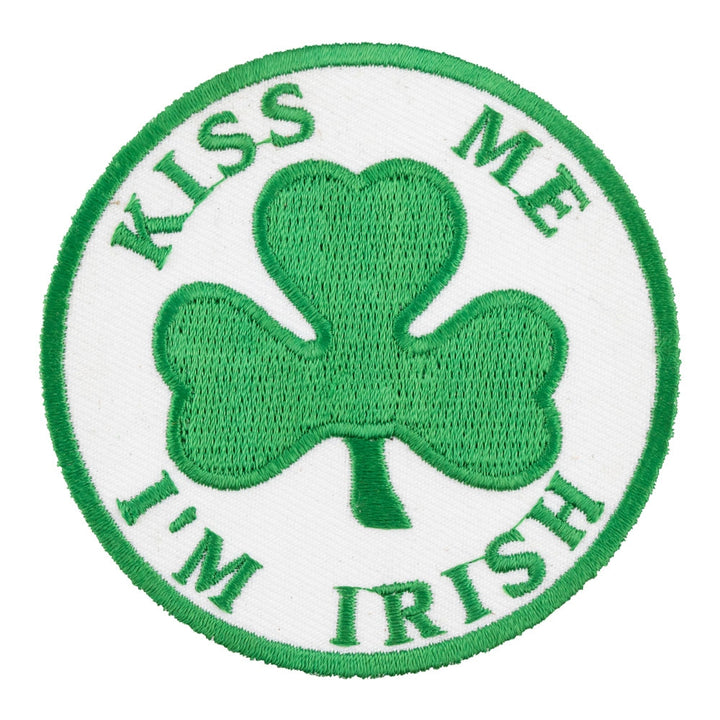 Kiss Me Irish Shamrock Patch, Irish Shamrock Patches — product image