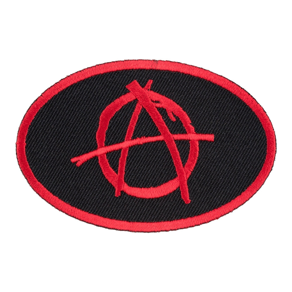 Oval Anarchy Symbol Patch, Anarchy Patches — product image