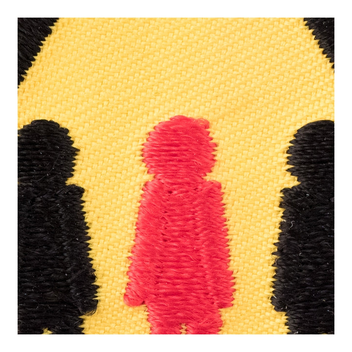 Antisocial Yellow Sign Patch, Funny Patches — detail view 1