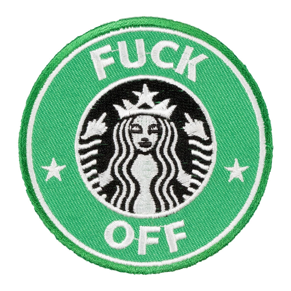 Fuck Off Green Mermaid Patch, Vulgar Patches — product image