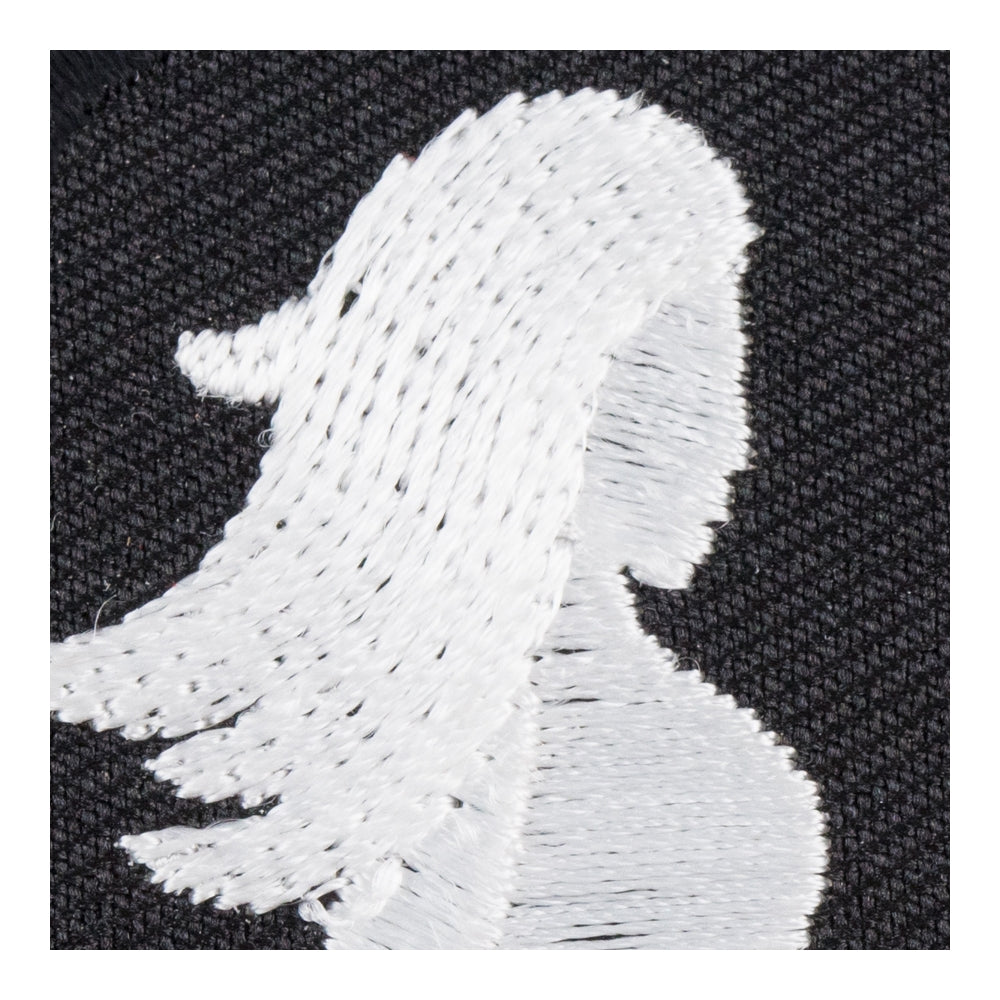 Mudflap Girl Silhouette Round Patch, Biker Patches — detail view 2
