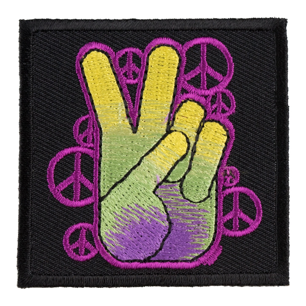 Peace Fingers &amp; Peace Sign Patch, Peace Sign Patches — product image