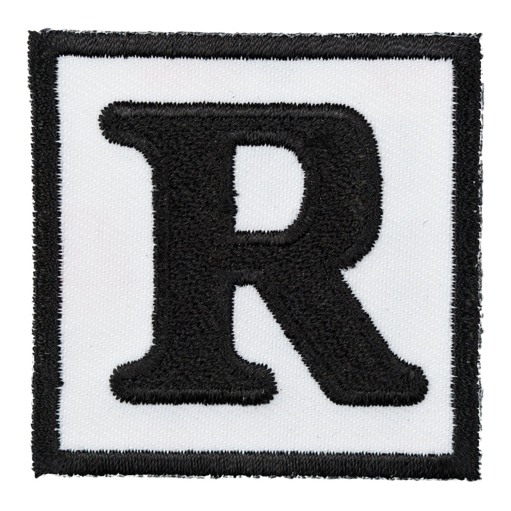 Rated R Black &amp; White Patch, Biker Patches — product image