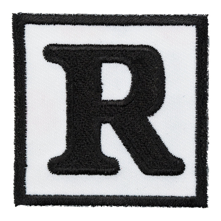 Rated R Black &amp; White Patch, Biker Patches — product image