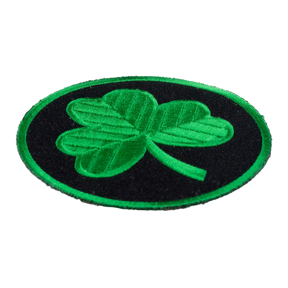 Green & Black Shamrock Patch, Irish Shamrock Patches — detail view 1