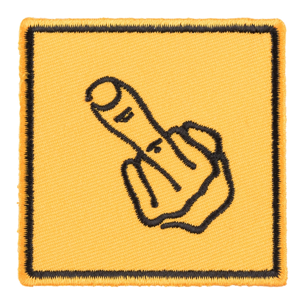 Middle Finger Street Sign Patch, Middle Finger Patches — product image