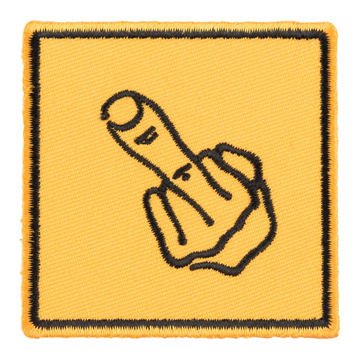 Middle Finger Street Sign Patch, Middle Finger Patches — product image